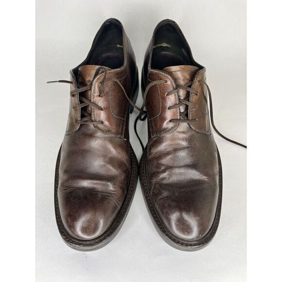 Tod’s Dark Brown Leather Oxfords Lace Up Dress Shoes Men Sz 11M US/44EU - Picture 12 of 15